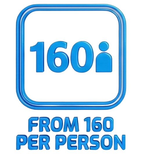 Booking 7 160perperson