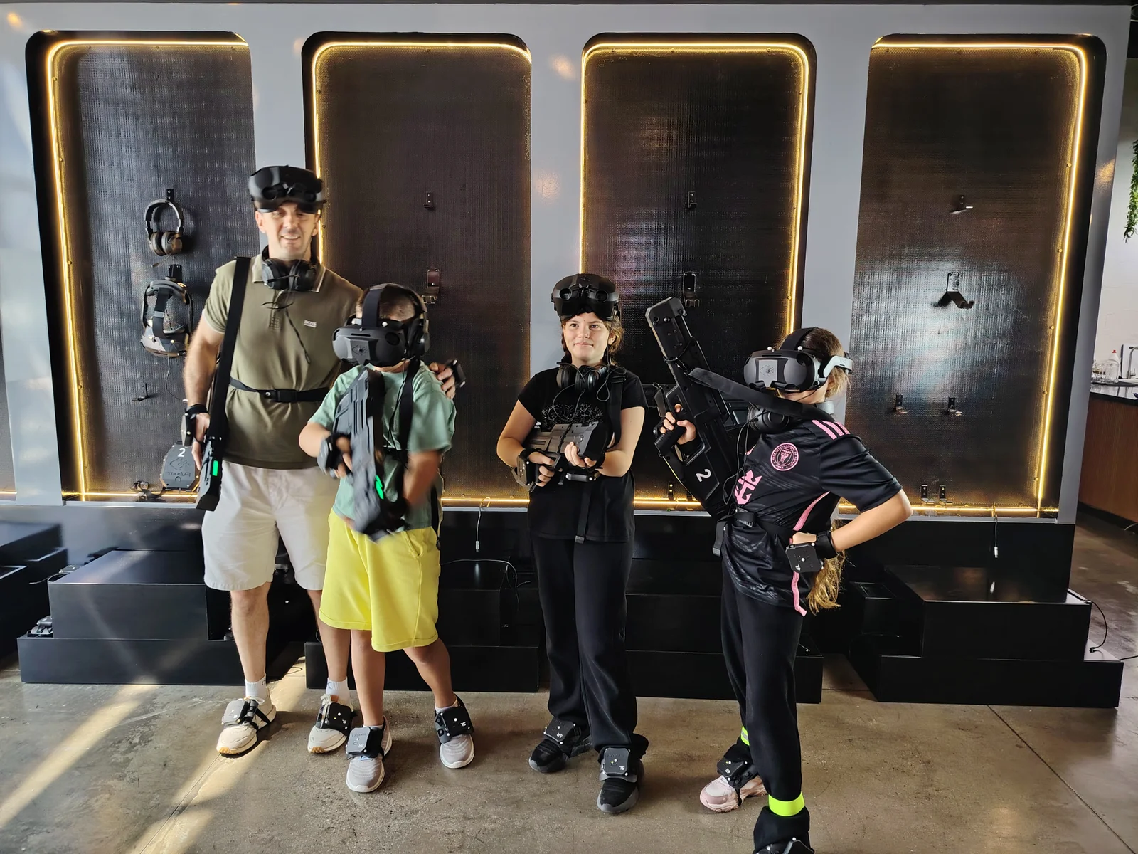 High Voltage 3 Players during a free-roam VR mission in Dubai